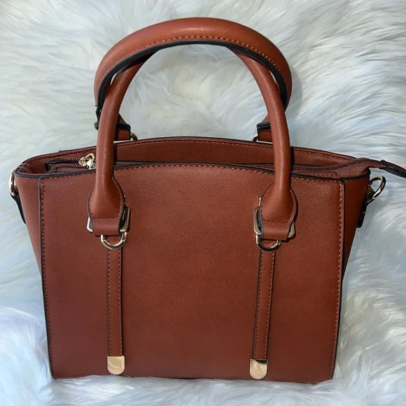 LA TERRE Fashion Vegan Woman’s Brown Handbag/Crossbody - Picture 2 of 9